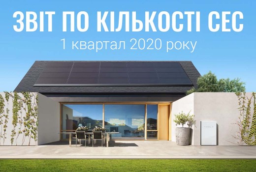 Підсумки першого кварталу 2020 року (для СЕС під "зелений" тариф)